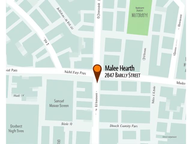 Map showing Mallee Hearth location in Footscray, Melbourne