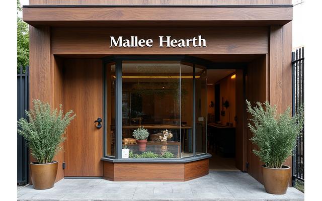 Exterior view of Mallee Hearth workshop in Footscray.